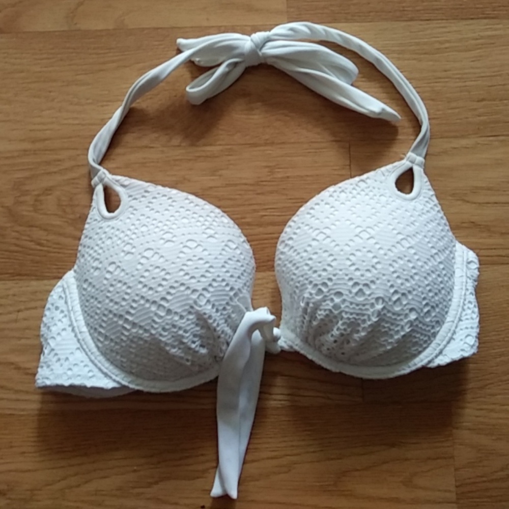 Victoria's Secret white bathing suit top